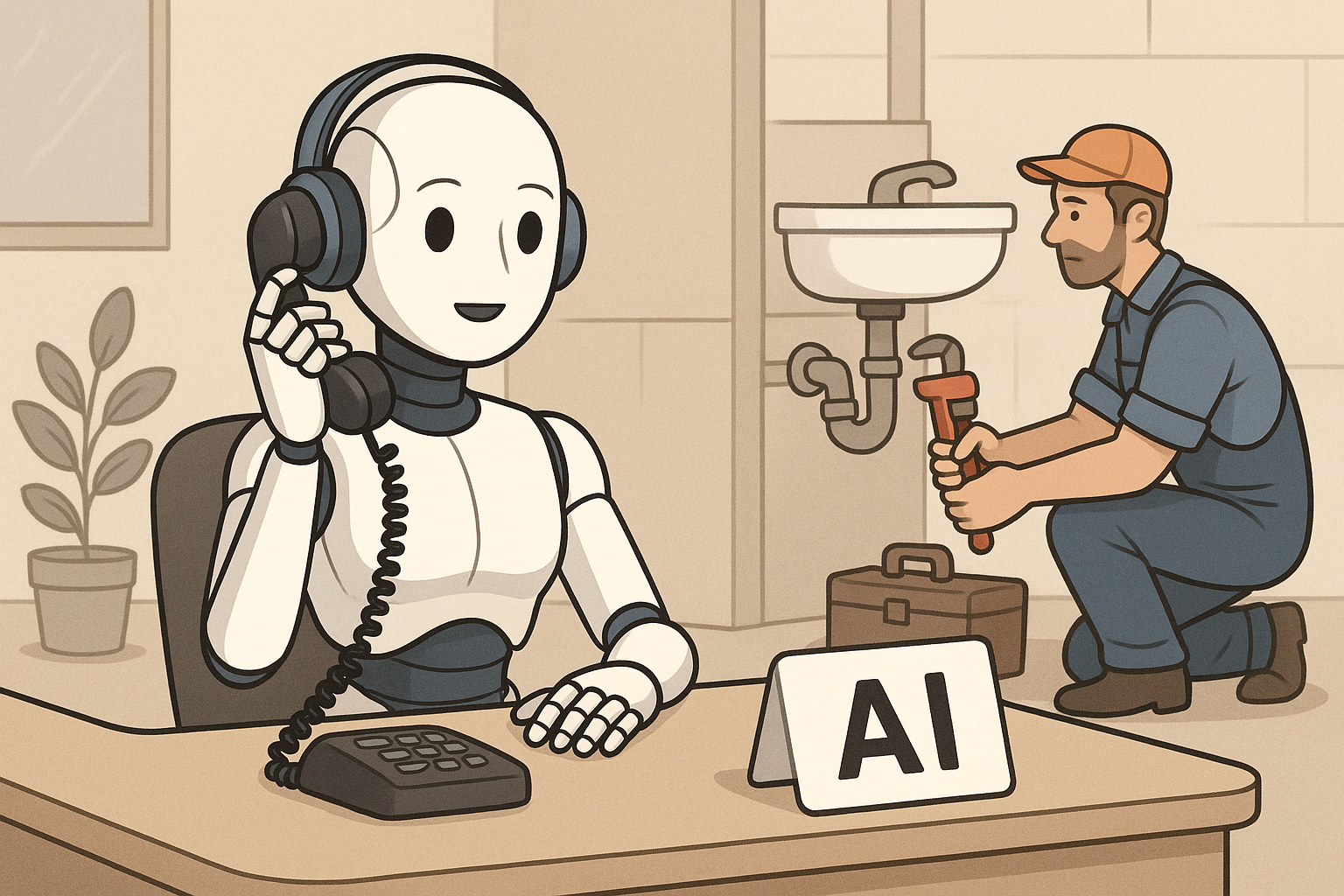 How a Field Service AI Receptionist Handles 24/7 Calls, Auto-Books Jobs, and Triggers Follow-Ups